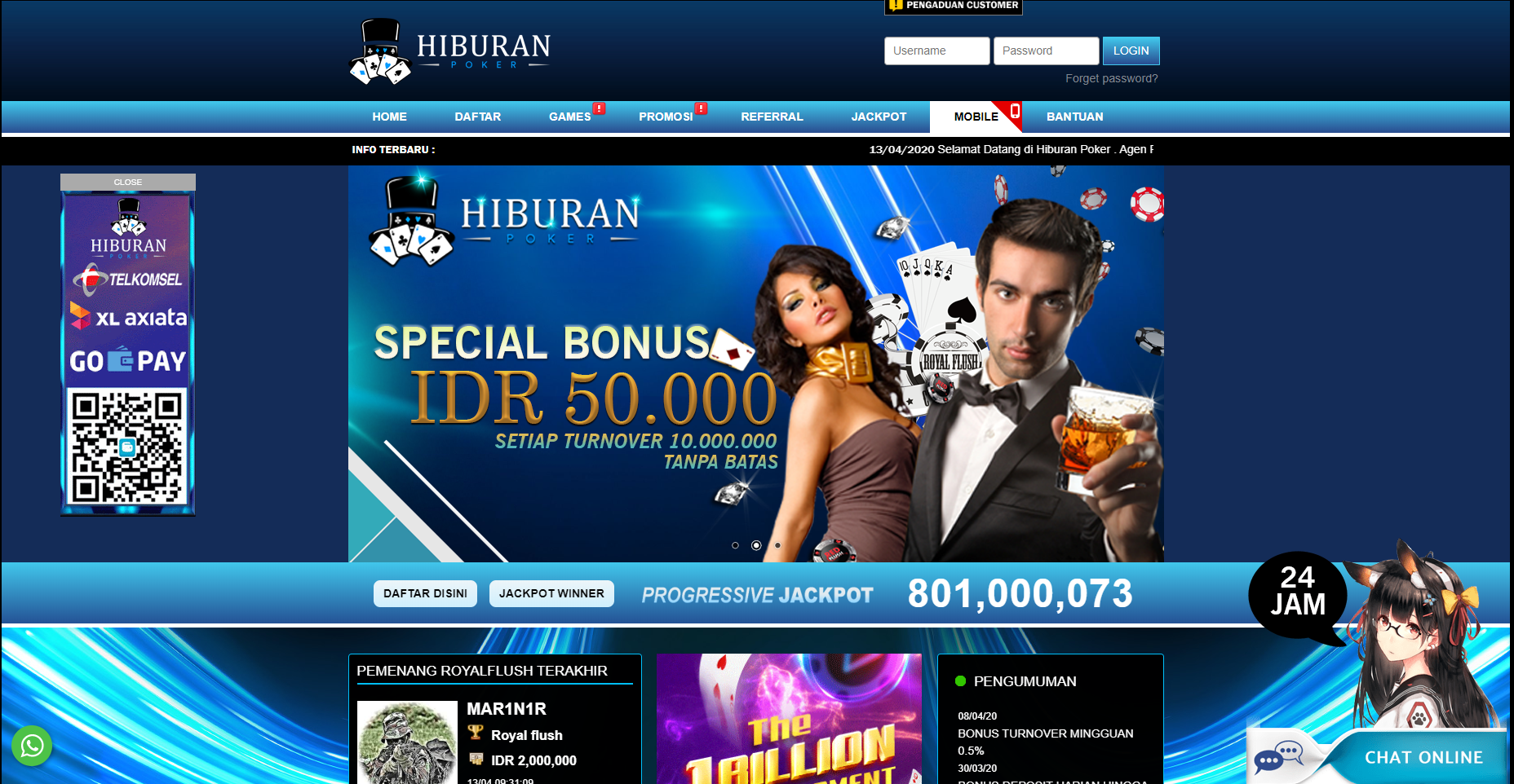 judi online deposit pulsa